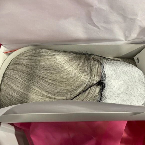 New In Box Gabor Essentials Simply Delightful Heat Friendly Wig Long Light Grey - Picture 3 of 5